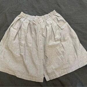 Blue Chambray Pleated Skirt, ModCloth